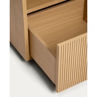 Прикроватная тумба Helvine из дубового шпона, 45 x 52 см