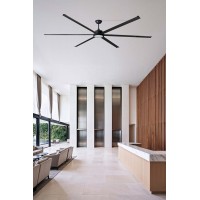 Потолочный вентилятор ROTTERDAM 30 XXL Ш3000MM черный 6P 32W LED 3000K