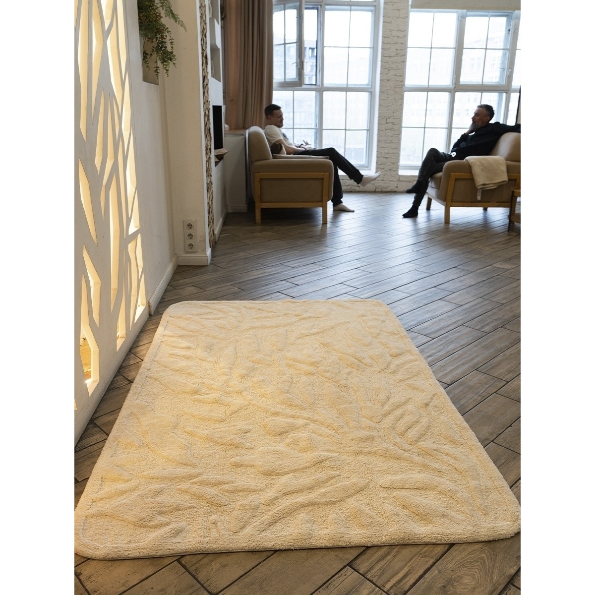 Хлопковый ковер Lillaland Sankofa natural 70*120