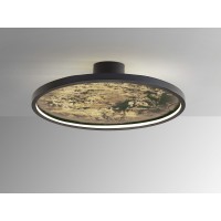 Настенный/потолочный светильник Stone CCT- черный LED D60
