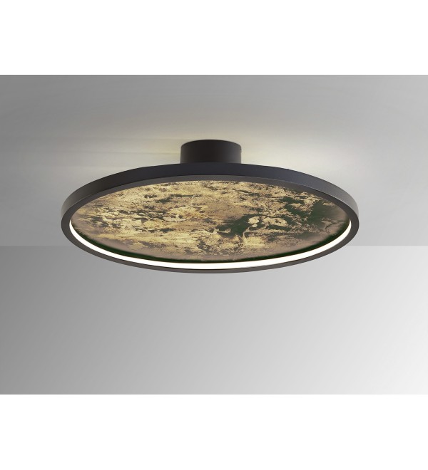 Настенный/потолочный светильник Stone CCT- черный LED D60