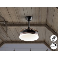 Мини вентилятор с подсветкой Vento черный Ø40 DIM