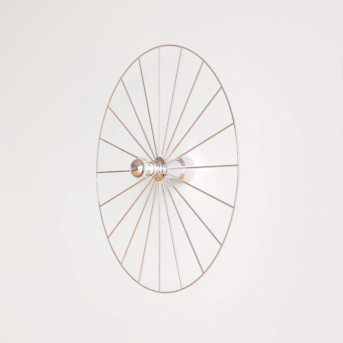 Бра Wheel 60 см хром + цоколь 5 см хром