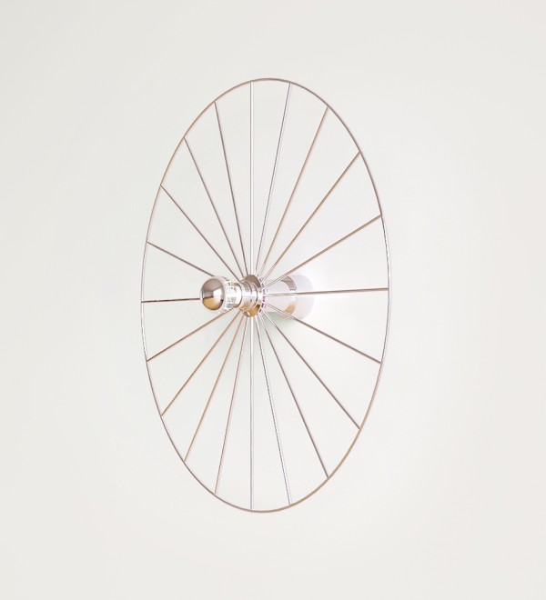 Бра Wheel 60 см хром + цоколь 5 см хром