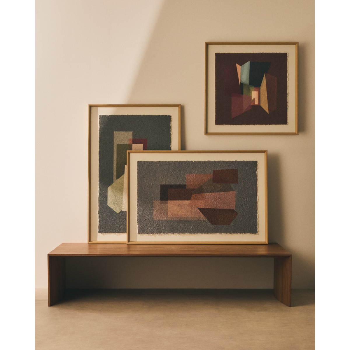 Картина Veluni из переработанной бумаги разноцветная 60 x 90 см