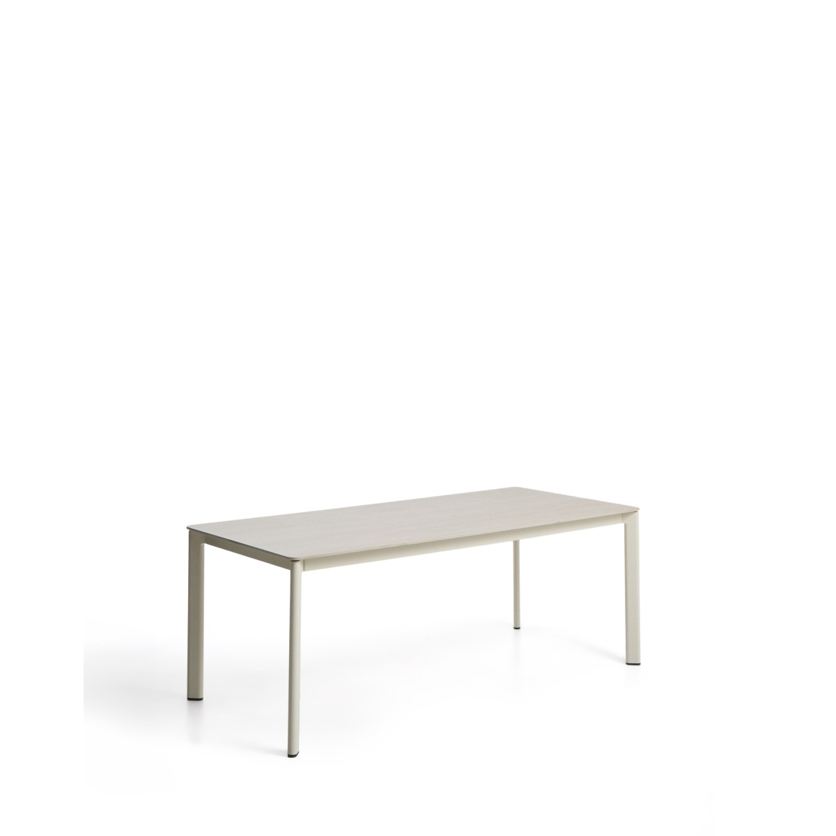 Уличный стол Anafi из спеченного камня и бежевого алюминия 180 x 90см