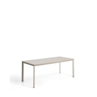 Уличный стол Anafi из спеченного камня и бежевого алюминия 180 x 90см