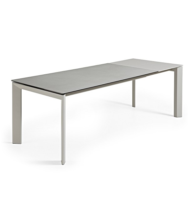 Стол Atta160 (220) x90 серый керамика