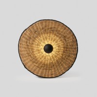 Настенный/потолочный светильник Costas 600 H140 черный/из ротанга