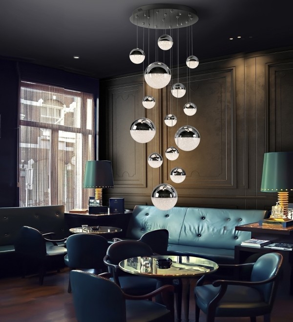 Люстра Sphere 14L хромированная D60 DIMABLE