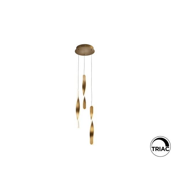 Люстра Twist 3L золотая