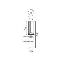 Встраиваемый светильник FOST PULLDOWN 7W белый 35° 4000K CRI90 DALI