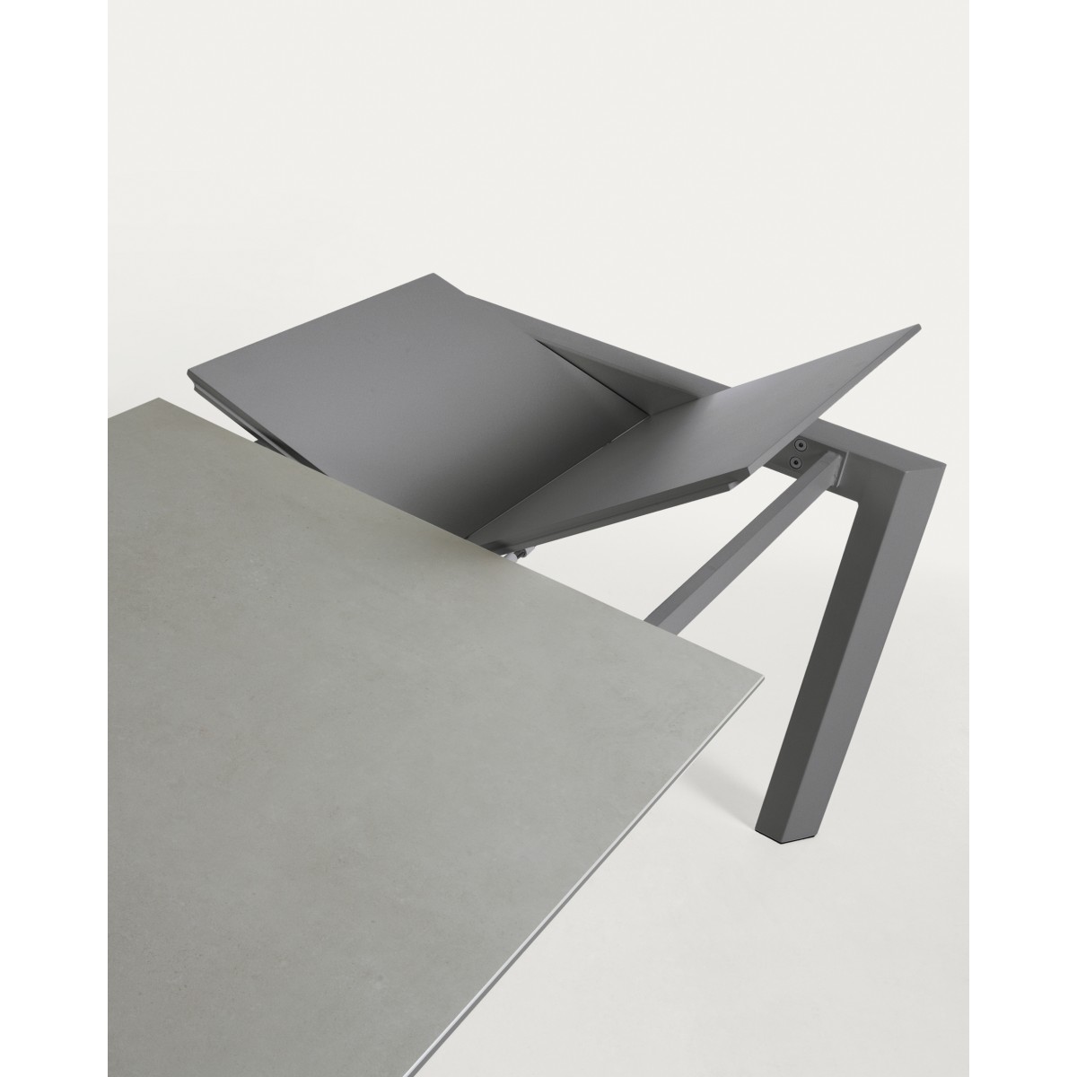 Стол Atta 120 (180) x80 антрацит, керамика