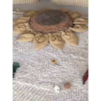 Круглая интерьерная подушка Подсолнух 90*90