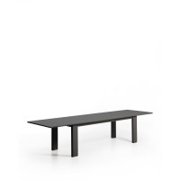 Раздвижной уличный стол Livorno из графитового алюминия, 233(350) x 100 см