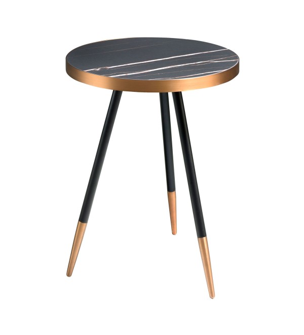 Круглый журнальный столик из стали и керамики CT1015-1AA /2069
