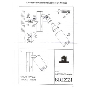 BR08080 Настенный светильник-спот ARAS