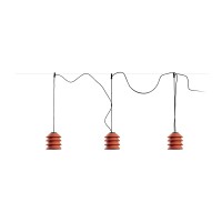 Уличный подвесной светильник TOBA SISTEMA COLGANTE оранжевый 1xE27