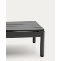 Журнальный столик Sorells из серого алюминия 57 x 91 см