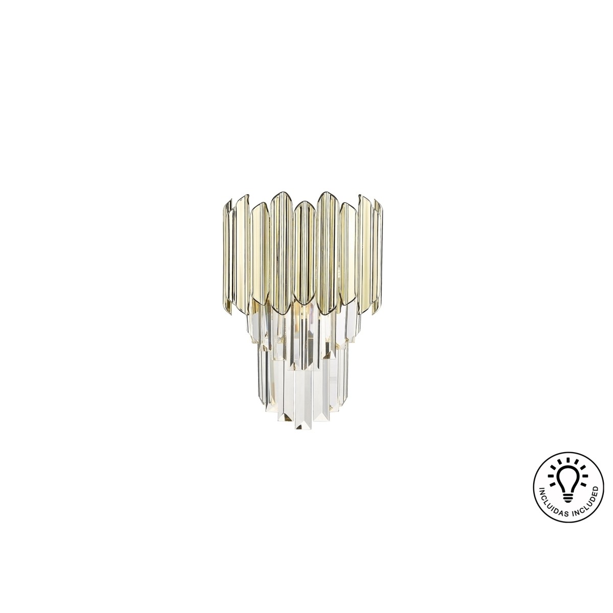 Бра Tiara 1L хром-золотой