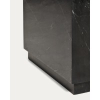 Журнальный столик Sorein из черного мрамора 50 x 50 см