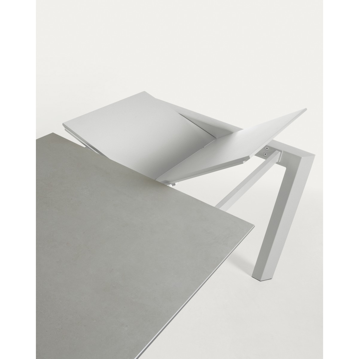 Стол Atta160 (220) x90 серый керамика