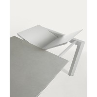 Стол Atta160 (220) x90 серый керамика