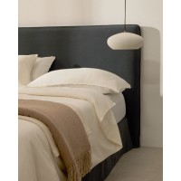 Jaira Изголовье кровати антрацитового цвета со съемным чехлом для кровати 180