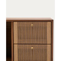 Сервант Elan 2 дверцы и 2 ящика шпон и массив ореха и шнур