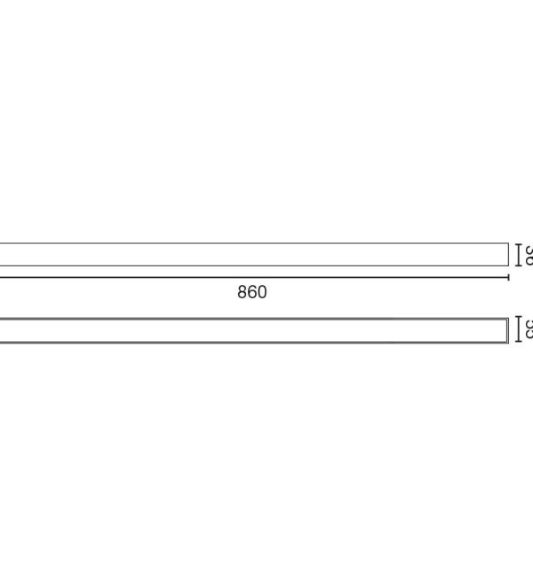 Встраиваемый светильник Via EVO 860 20W 3000K черный DALI