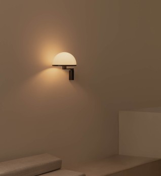 DOME Настенный светильник черный 1XE27