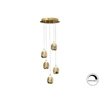 Подвесной светильник Rocio LED 5L Ø30 золотой