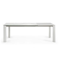 Стол Atta 160 (220) x90 керамика белый
