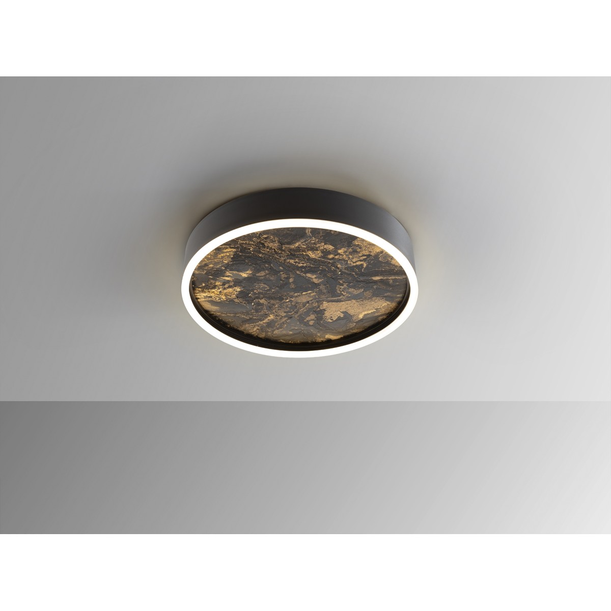 Потолочный светильник Stone CCT- черный LED 40D
