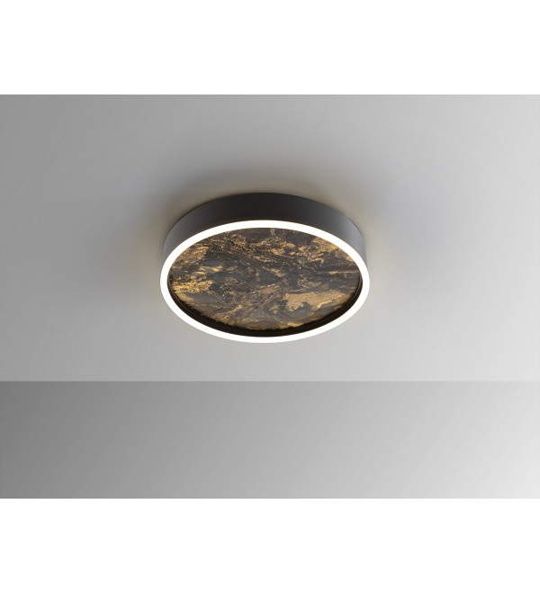 Потолочный светильник Stone CCT- черный LED 40D