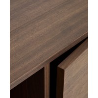 Комод Onix с отделкой из орехового шпона темного цвета, 150 x 80 см