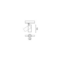 Трековый светильник Fost Белый Ø50 15W 20° 3000K CRI90 Casambi