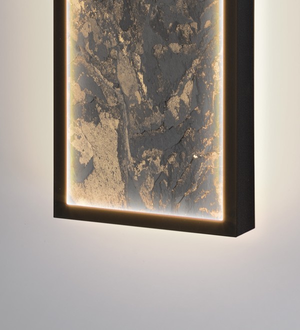 Настенный светильник Stone CCT- черный LED L100