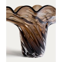 Ваза Lurea из темно-коричневого стекла, 56 x 37 см