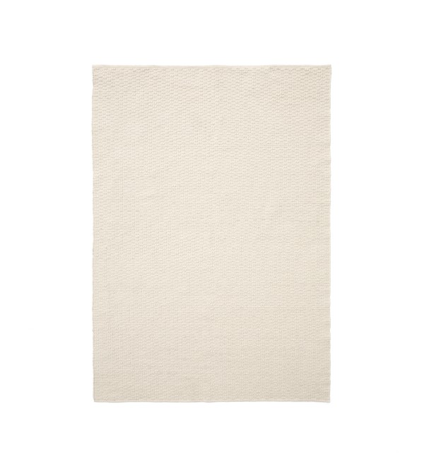 Ковер Mascarell из хлопка и полиэстера белого цвета 160 x 230 см