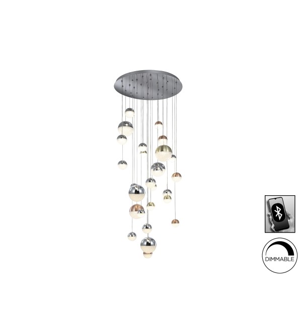 Подвесной светильник Sphere LED 27L Ø80 DIM BLUETOOTH CCT цветной