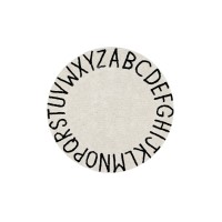 Ковер круглый Алфавит Round ABC (бежевый) 150D
