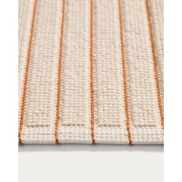 Хлопковый коврик для ванной Merade с оранжевыми полосками, 50 x 80 см