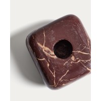 Подсвечник Liren из бордового мрамора, 3 см