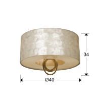 Потолочный светильник Eden Ø40 3L золотой