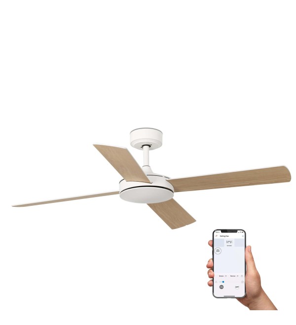 Потолочный вентилятор MALLORCA DC Ш1320MM белый 4P белый клен TUYA