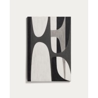 Абстрактная черно-белая картина Onure, 60 x 90 см