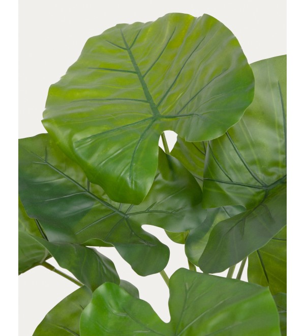 Искусственное растение Alocasia пахучая с черным горшком 57 см