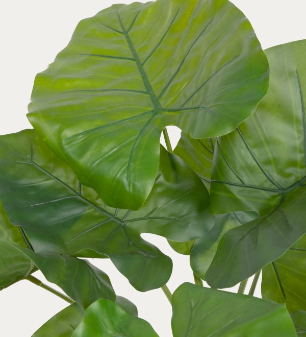 Искусственное растение Alocasia пахучая с черным горшком 57 см