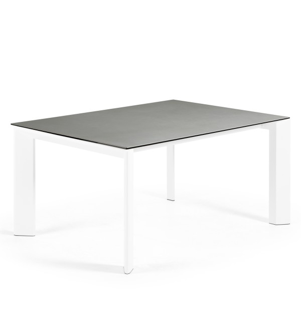 Стол Atta 160 (220) x90 белый керамика